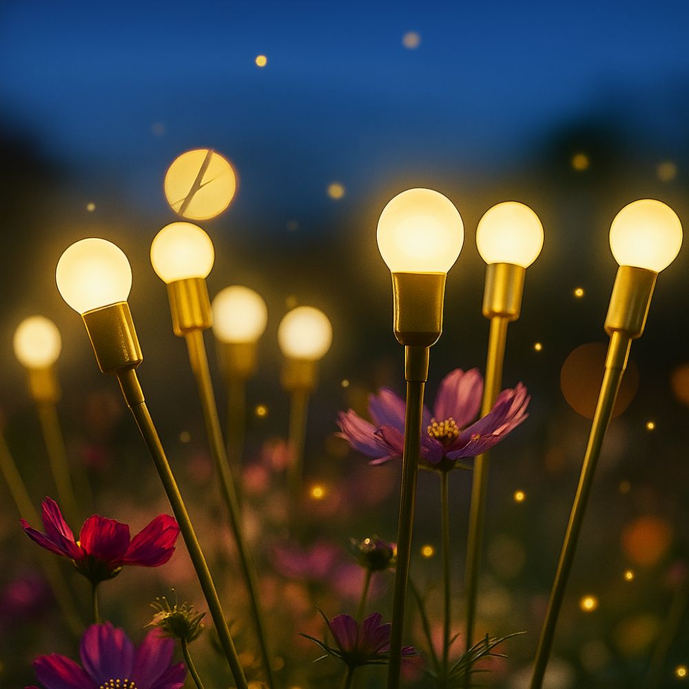 Luminária Solar Led Vagalume para Jardim à Prova D'Água