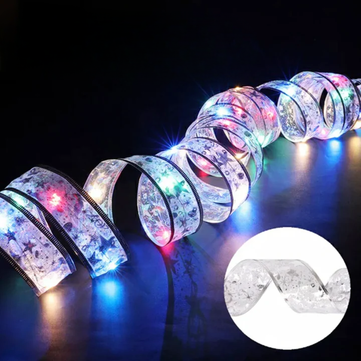 Fita de Natal com Pisca Pisca LED