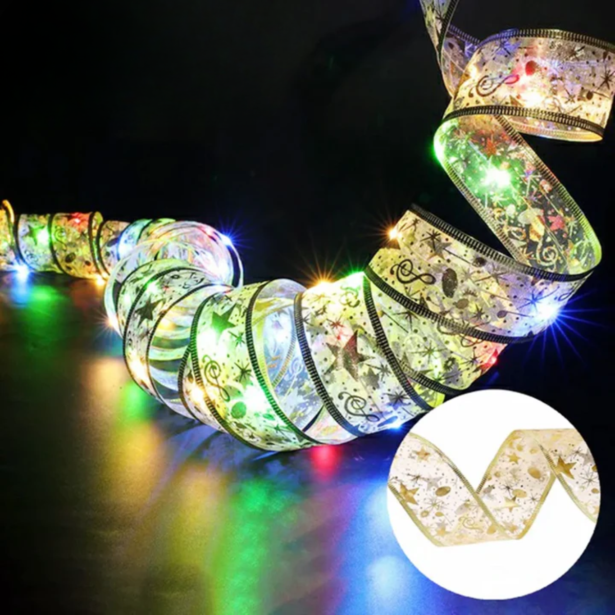 Fita de Natal com Pisca Pisca LED