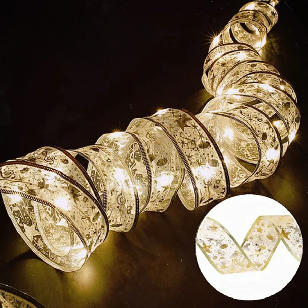 Fita de Natal com Pisca Pisca LED