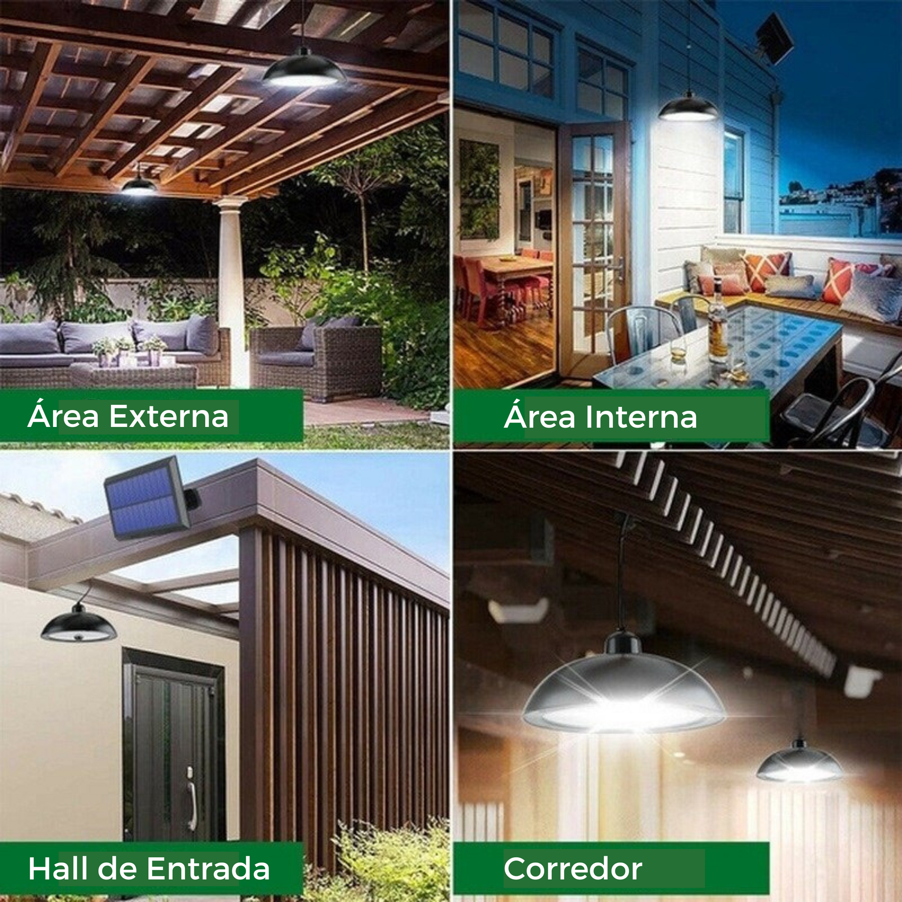 Luminária Solar LED Pendente