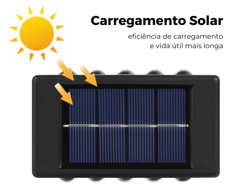 Arandela Solar 10 LEDs
