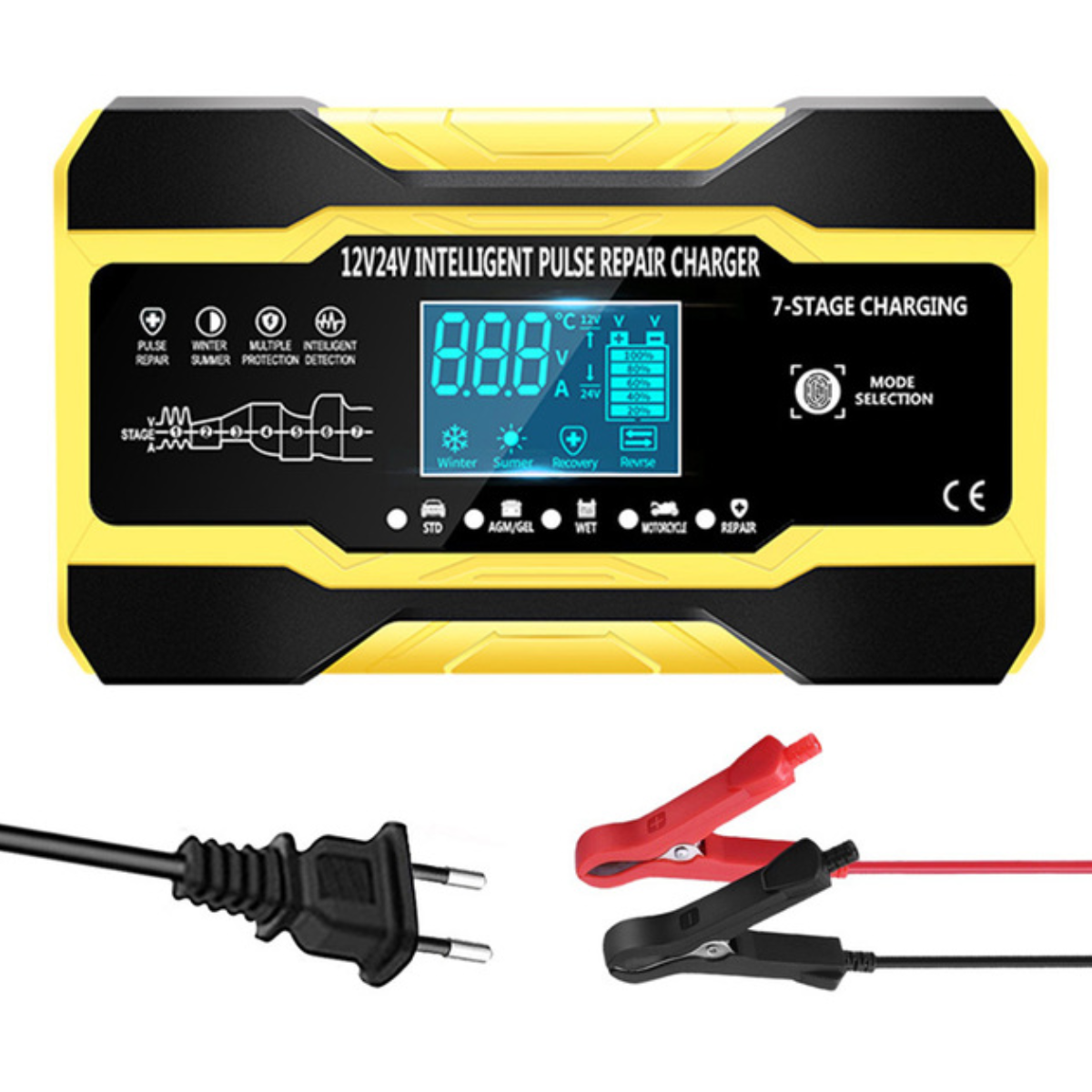 Carregador de Bateria Automotivo 12v/24v