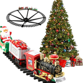 Trem Expresso Natalino com Luzes e Fumaça