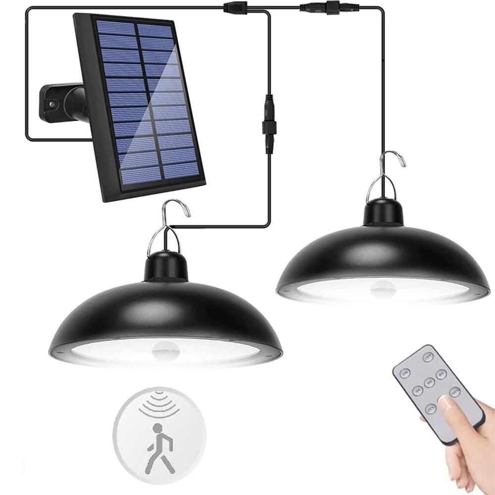 Luminária Solar LED Pendente Duplo