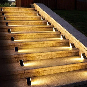 Luminária Led com Energia Solar para Escada Externa Impermeável