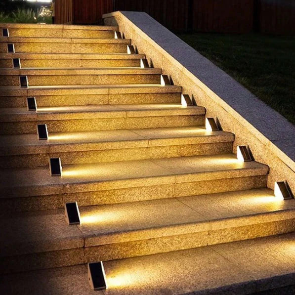 Luminária Led com Energia Solar para Escada Externa Impermeável