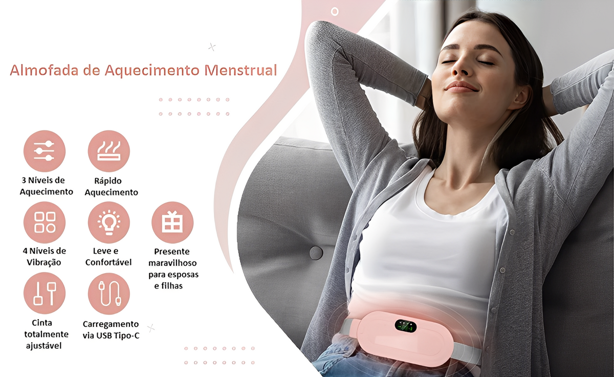 Cinta TermoRelax Pro - Alívio Imediato para Cólicas