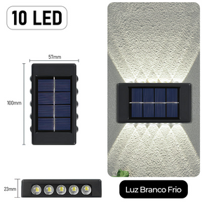 Arandela Solar 10 LEDs
